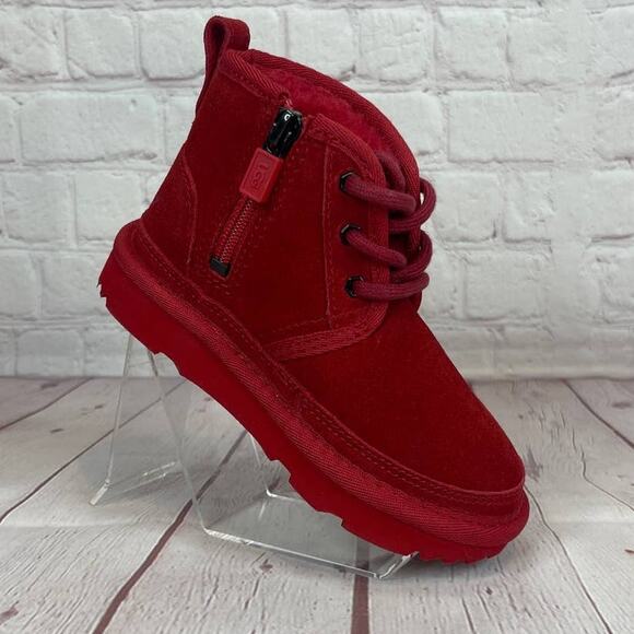 Ugg Neumel II Suede Chukka Red Boots Toddlers Size 9 (S/N 1017320T) - Picture 2 of 10